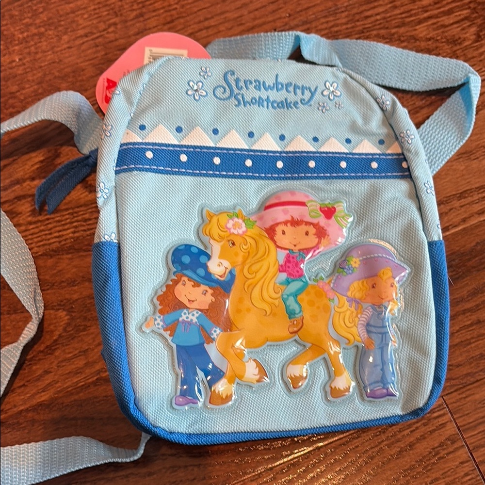 Strawberry Shortcake Kids' Blue Backpack. Bandai. New with tags
